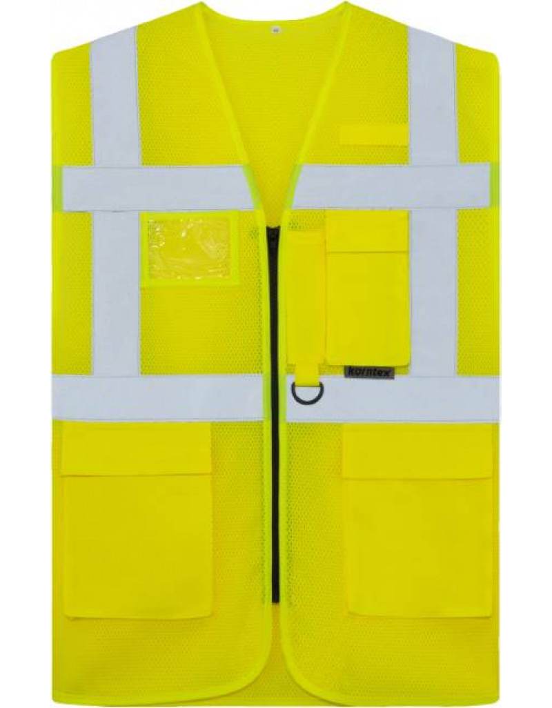 Vestă de lucru multifuncțională din plasă